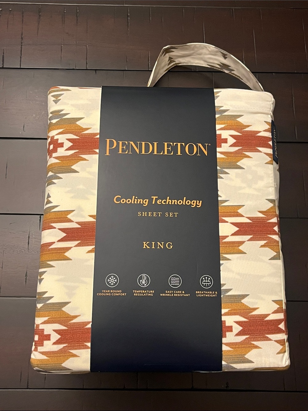 Pendleton Southwestern Moonlit Mesa King Sheet Set Flat Fitted 2 Pillowcase
